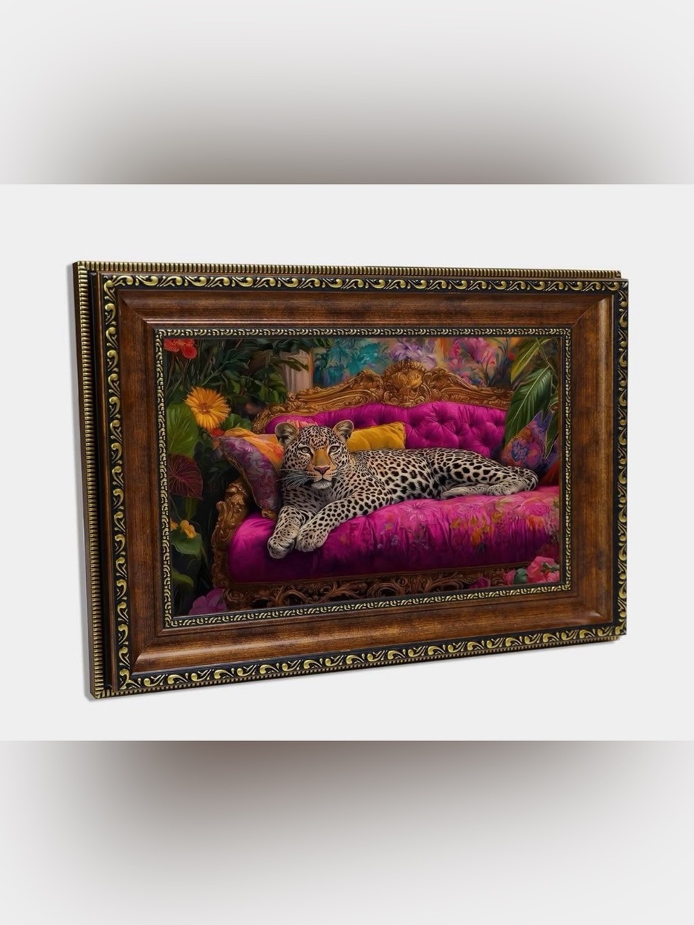 ISO ✨🤞🏼Leopard on Fuchsia Velvet Sofa Wall Art HELP ME FIND! 🆘
